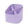 Portalápices HAN X-LOOP violeta pastel plástico 4 compartimentos 11,1 x 11,1 x 10,5 cm (17238-887D)