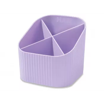 Portalápices HAN X-LOOP violeta pastel plástico 4 compartimentos 11,1 x 11,1 x 10,5 cm (17238-887D)