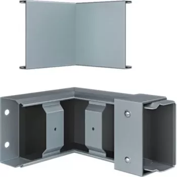 Esquina interior Hager FWK-Plus 60x100 mm pieza de canal cortafuego galvanizada en caliente FWKP601004VERZ