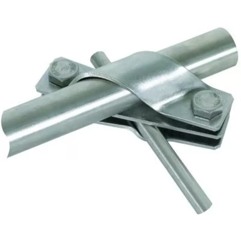 Borna de conexión DEHN 649015 D 25 mm para Rd 7-10, acero inoxidable V2A, pararrayos