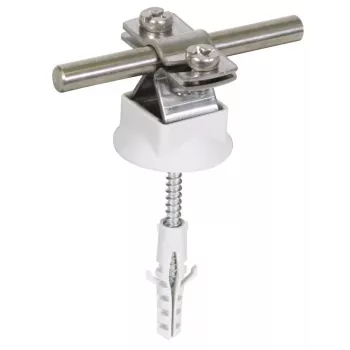 Soporte de conductor DEHNclip NIRO para alambre redondo de 8-10 mm, acero inoxidable 274160