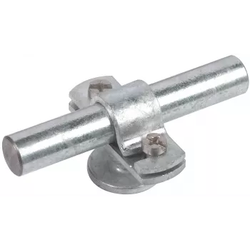 DEHN soporte de barra 275116 con apoyo y manguito de cubierta para alambre redondo Ø16 mm