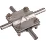 DEHN 314300 conector en cruz St/tZn para conductor redondo 8-10 mm