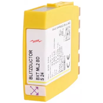 DEHN BXT ML2 BDS24 módulo protector combinado de corriente de rayo y sobretensión Tipo 2 24V DC 2 polos carril DIN 920244
