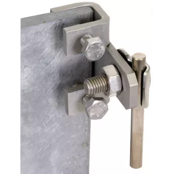 DEHNclip Borne de conexión equipotencial 372219 Horizontal acero inoxidable para conductores redondos de 8-10 mm y planos de 30x3,5 mm
