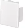 HAGER LF3003069016 Pieza final para canal de cables 30x30 mm, blanco tráfico (RAL 9016)