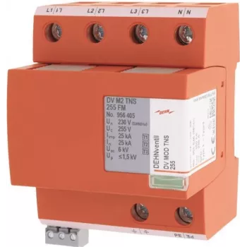 DEHN DV M2 TNS 255 FM Protector combinado Tipo 1+2+3, tetrapolar, TN-S, 255 V 956405
