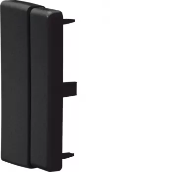 HAGER LFF6011069011 Pieza final ajustable para canal de cables 60x110 mm, negro grafito