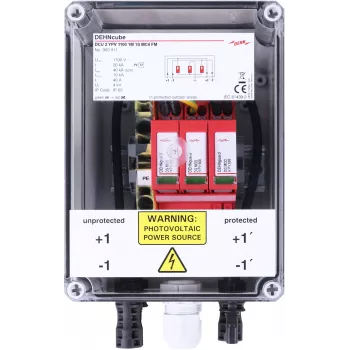 DEHN DCU 2 YPV 1100 1S MC4 FM DCU 2 FM GAK Tipo 2 Dispositivo de protección contra sobretensiones para instalaciones fotovoltaicas (900911,0)