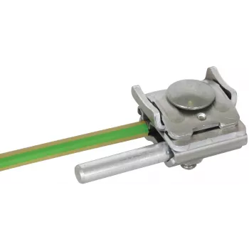 DEHN 365250 Grapa de tejado de junta alzada no penetrante para juntas de 0,7-8 mm, aluminio/acero inoxidable
