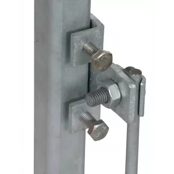 DEHN 372240 Grapa cruzada para perfiles de acero 18-35 mm, acero galvanizado en caliente