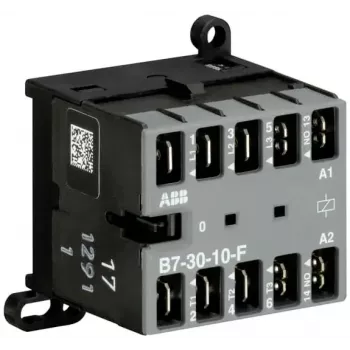 ABB B7-30-10-F-01 Minicontactor, tripolar, 1 NO, bobina 24-60 V AC/DC, 9 A AC-3 GJL1311003R0101
