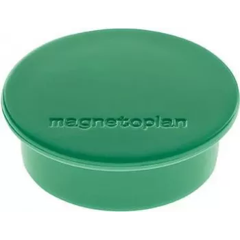 Magnetoplan Discofix Imán redondo verde ferrita maciza 2,2 kg pack de 10 1662005