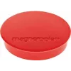 Magnetoplan Discofix Imán redondo estándar, rojo, núcleo macizo de ferrita, 0,7 kg de fuerza de sujeción (1664206)