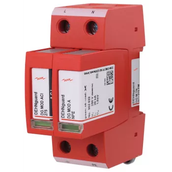 DEHN DEHNguard M TN ACI 275 FM Type 2 protector contra sobretensiones 2 polos 275V con señalización remota 952220