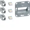 Hager Teha GMKSRJ45C6A3 Módulo de conexión RJ45 Cat.6A apantallado