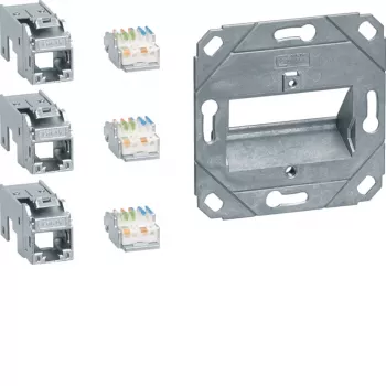 Hager Teha GMKSRJ45C6A3 Módulo de conexión RJ45 Cat.6A apantallado