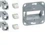 Hager Teha GMKSRJ45C6A3 Módulo de conexión RJ45 Cat.6A apantallado