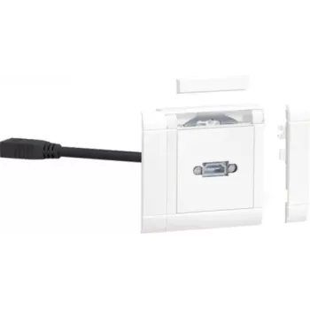 Hager GMSET019016 Módulo HDMI para sistemas de canaleta de antepecho