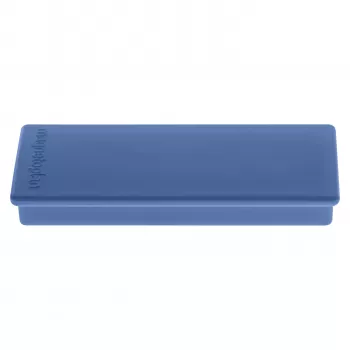 Magnetoplan Imán rectangular, azul oscuro con núcleo macizo de ferrita, fuerza de sujeción: aprox. 1,3 kg (1665114)