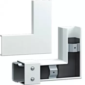 HAGER FWKP6006059016 Escuadra plana FWK-Plus 60x60 mm blanca