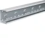 Hager BRS6510019016 Parte inferior de canaleta de antepecho, bloqueo frontal, 68x100mm, blanco tráfico, 2m