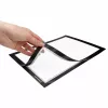 MAGNETOPLAN HOLTZ magnetofix Marco informativo autoadhesivo de doble cara, DIN A6, negro, abatible 1132112