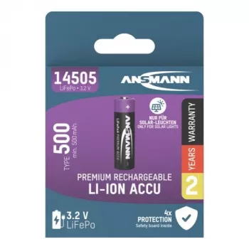 ANSMANN Batería LiFePO4 AA 3,2V 500mAh (1300-0021)