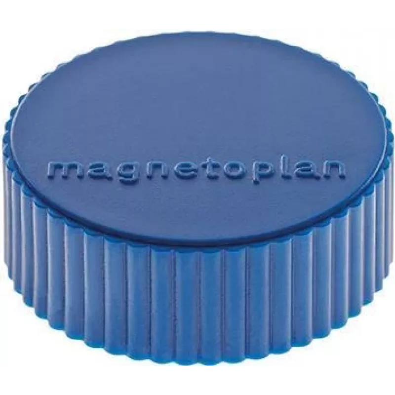 magnetoplan Discofix Imán redondo Magnum, azul oscuro, núcleo de ferrita macizo, 2,0 kg de fuerza de sujeción (1660014)