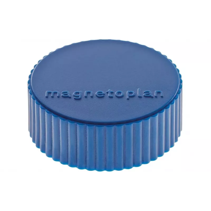 magnetoplan Discofix Imán redondo Magnum, azul oscuro, núcleo de ferrita macizo, 2,0 kg de fuerza de sujeción (1660014)