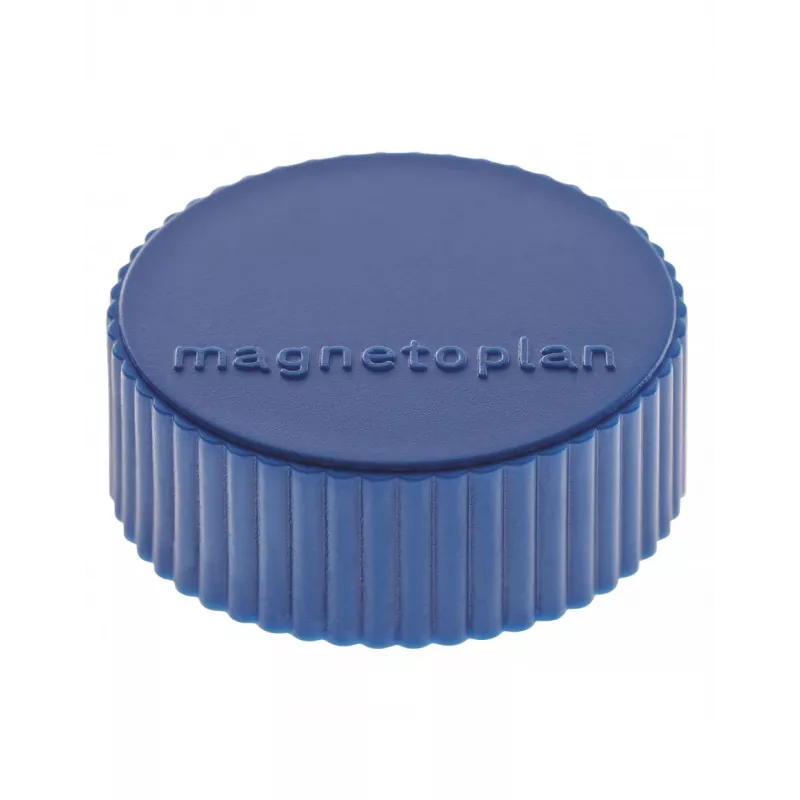 magnetoplan Discofix Imán redondo Magnum, azul oscuro, núcleo de ferrita macizo, 2,0 kg de fuerza de sujeción (1660014)
