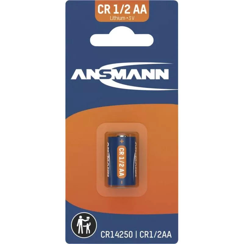 ANSMANN Pila de litio CR14250 1/2 AA 3V 900mAh (blíster) 1516-0253