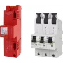 DEHN SET 3 DSH ZP B2 LSG 909657 Set combinado de protector contra sobretensiones y corriente de rayo Tipo 1+2, 3+1 polos, TT/TN-S, 230/400 V