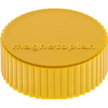 MAGNETOPLAN HOLTZ magnetoplan Discofix Imán redondo Magnum, amarillo, núcleo de ferrita macizo, fuerza de sujeción: aprox. 2,0 kg (1660002)