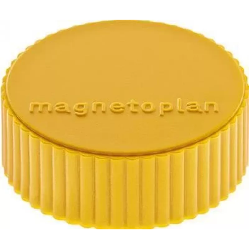 MAGNETOPLAN HOLTZ magnetoplan Discofix Imán redondo Magnum, amarillo, núcleo de ferrita macizo, fuerza de sujeción: aprox. 2,0 kg (1660002)