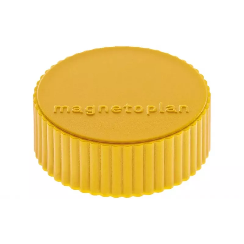 MAGNETOPLAN HOLTZ magnetoplan Discofix Imán redondo Magnum, amarillo, núcleo de ferrita macizo, fuerza de sujeción: aprox. 2,0 kg (1660002)
