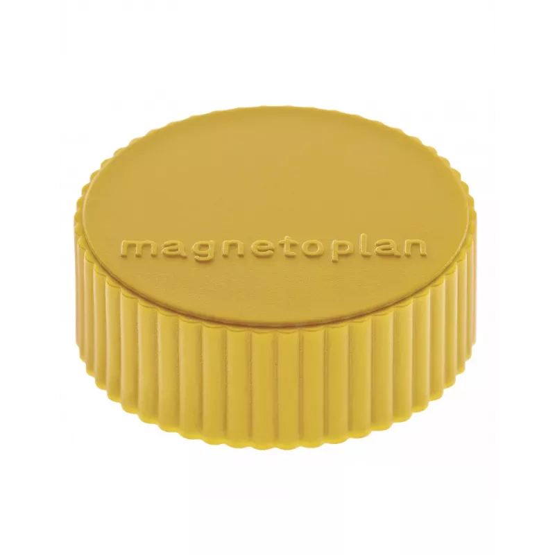 MAGNETOPLAN HOLTZ magnetoplan Discofix Imán redondo Magnum, amarillo, núcleo de ferrita macizo, fuerza de sujeción: aprox. 2,0 kg (1660002)