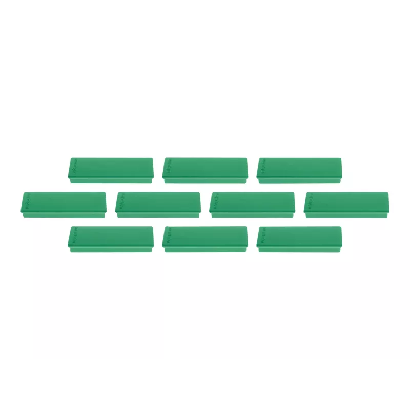Magnetoplan Imán rectangular, verde con núcleo de ferrita macizo, fuerza de sujeción aprox. 1,3 kg (1665105)