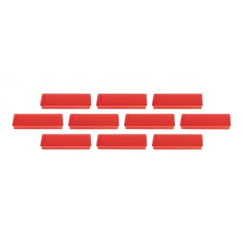 MAGNETOPLAN HOLTZ magnetoplan Imán rectangular, rojo con ferrita de núcleo macizo, fuerza de sujeción: 1,3 kg (1665106)