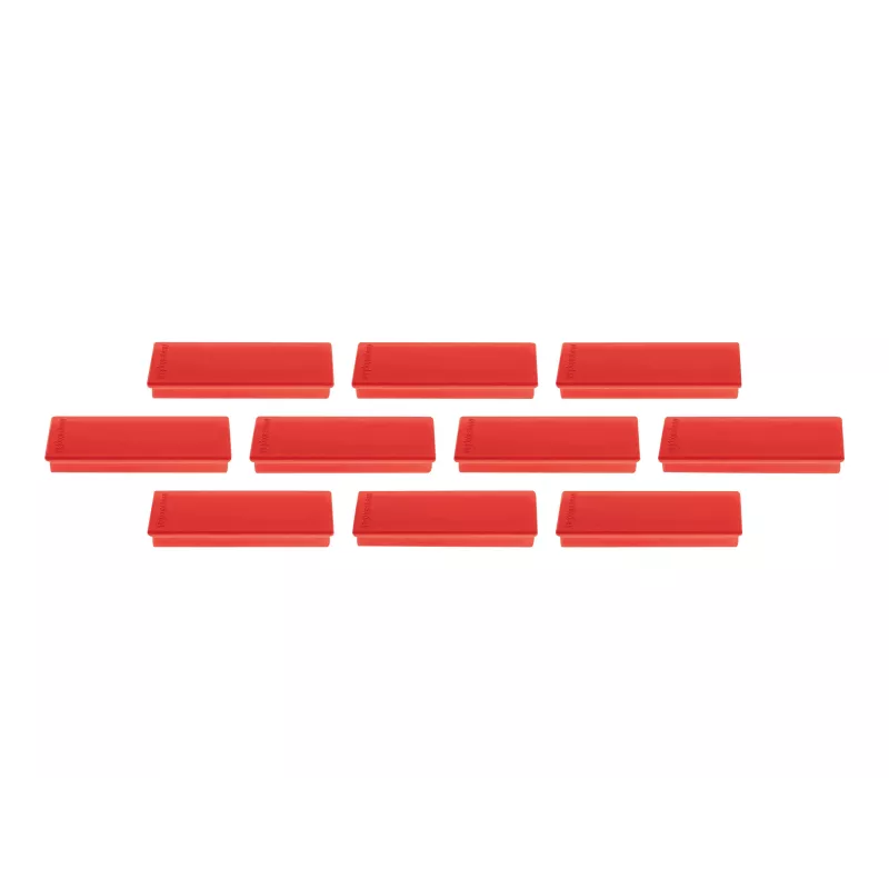 MAGNETOPLAN HOLTZ magnetoplan Imán rectangular, rojo con ferrita de núcleo macizo, fuerza de sujeción: 1,3 kg (1665106)