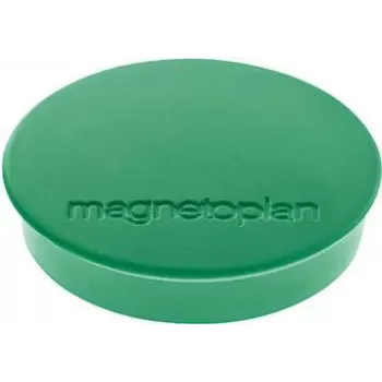 Magnetoplan Discofix Imán redondo Standard, verde con ferrita de núcleo macizo, fuerza de sujeción aprox. 0,7 kg (1664205)