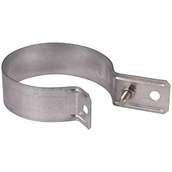 DEHN 420100 Abrazadera para bajante de 100 mm de tubos, acero galvanizado en caliente, para alambres redondos de 8-10 mm