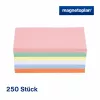 MAGNETOPLAN HOLTZ tarjetas de comunicación rectangulares 200 x 100 mm colores surtidos (rosa, verde, amarillo, blanco, azul, naranja) - 250 tarjetas 112501510