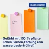 MAGNETOPLAN HOLTZ tarjetas de comunicación rectangulares 200 x 100 mm colores surtidos (rosa, verde, amarillo, blanco, azul, naranja) - 250 tarjetas 112501510