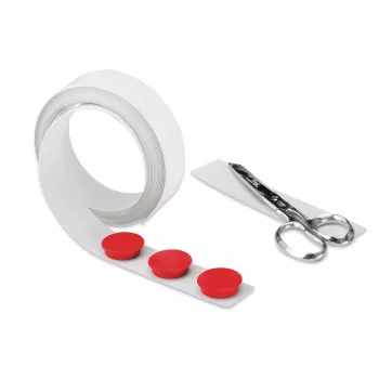 Magnetoplan cinta magnética blanca autoadhesiva 35 mm x 5 m cinta metálica flexible para montaje 5705105