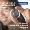 MAGNETOPLAN HOLTZ magnetoplan imanes de diseño, 25 mm, pack de 6 imanes de neodimio con mango de acrílico transparente, pulido (1680025)
