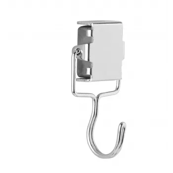 Magnetoplan imán con gancho metálico, plata, 28 x 30 mm, 1,5 kg de fuerza de sujeción, 1 ud. (16667)