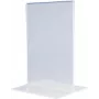 MAGNETOPLAN HOLTZ expositor de mesa de acrílico DIN A3 vertical cristal transparente doble cara 297 x 420 mm (43115)