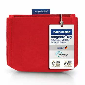 magnetoplan portarrotuladores magnetoTray big 1227706 rojo (1227706)