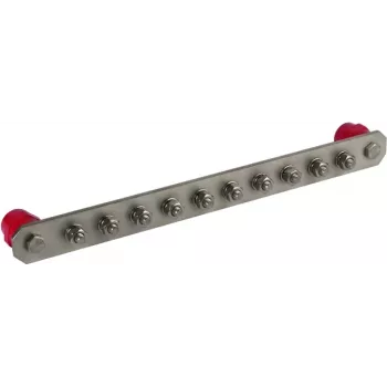 DEHN PAS I 10AP M10 V2A barra de equipotencialidad 435 mm acero inoxidable 472219